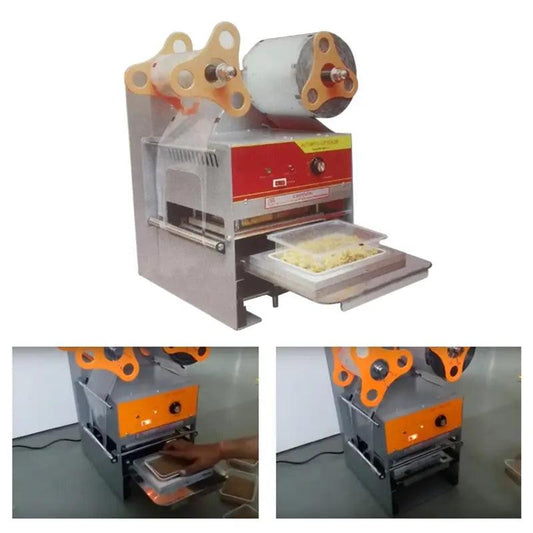 Semi Automatic 1 Portion Meal Tray Sealing Machine, 500W