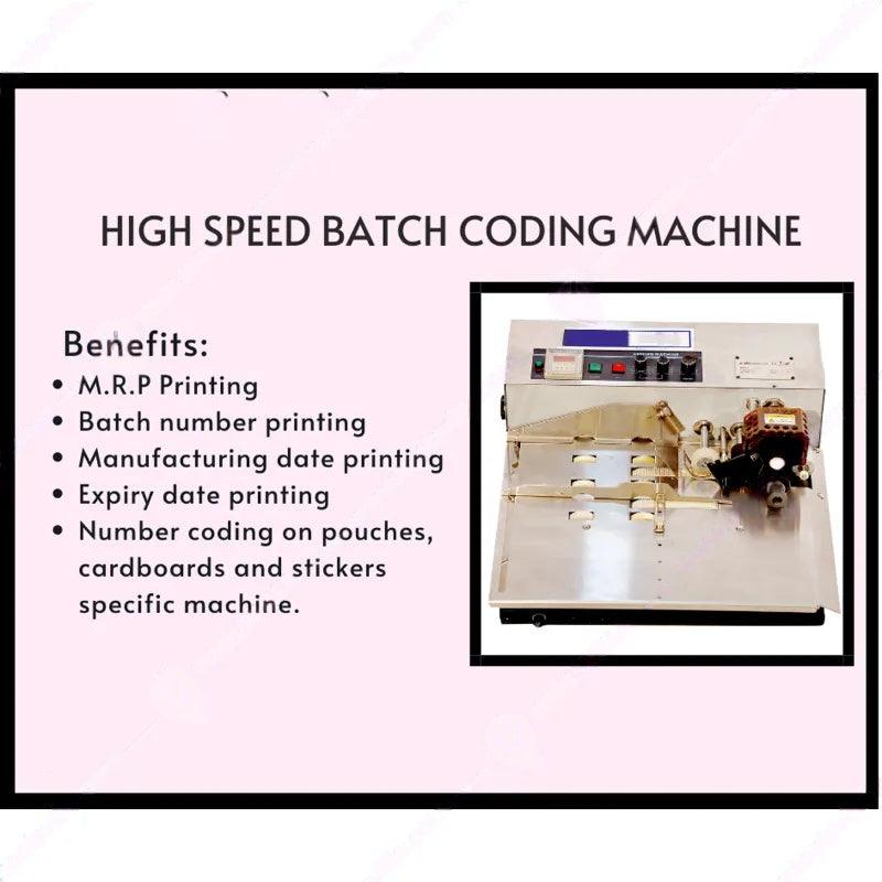 Smart Pack High Speed Batch Coding Machine for printing MRP