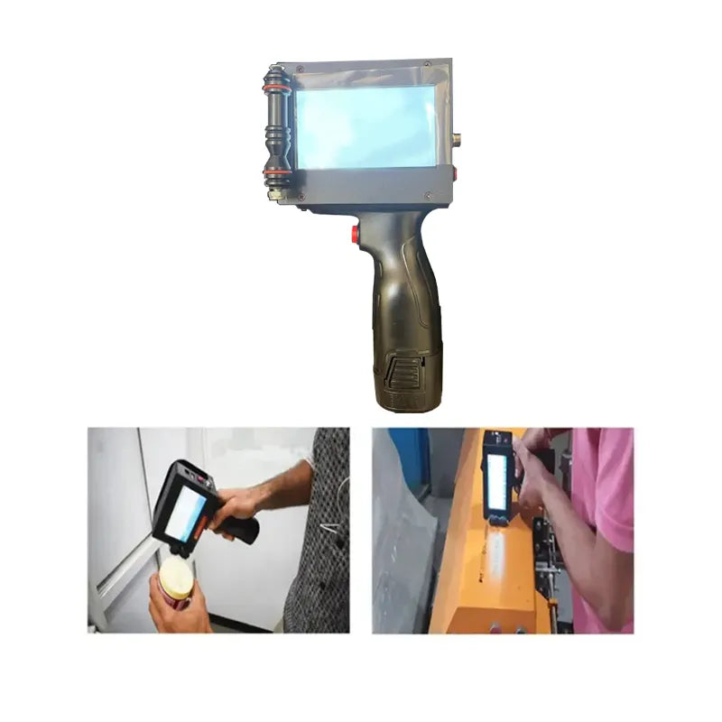 12.7mm Metal Body Logo and Barcode Printing Machine with Solvent Based Cartridge