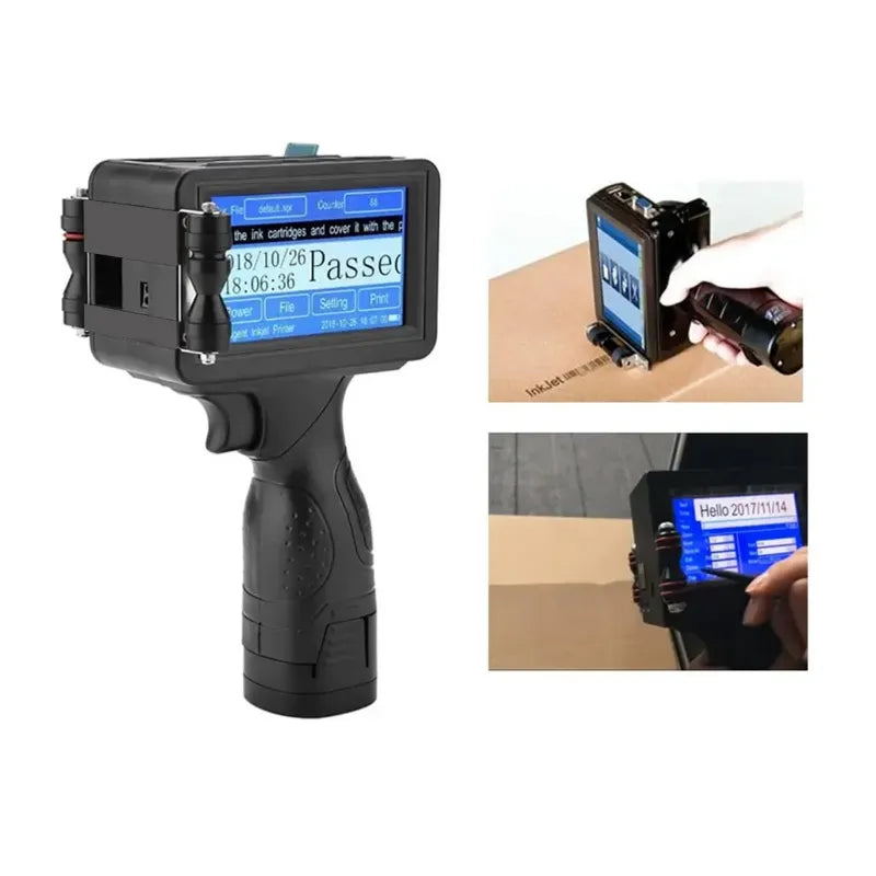 12.7mm Plastic Body with Solvent Based Cartridge Handheld Inkjet Printer