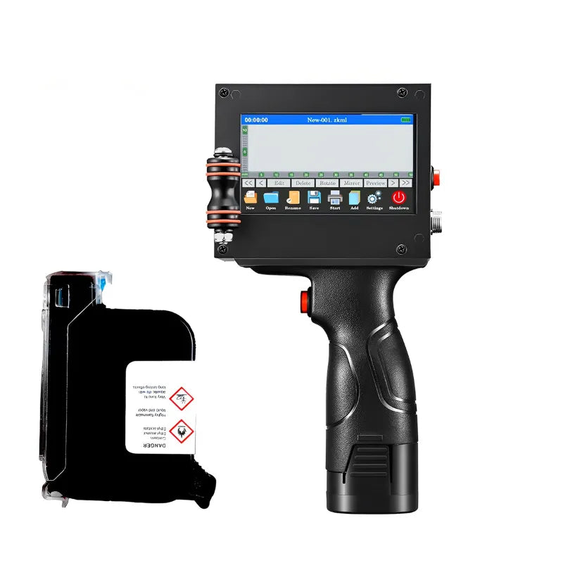 Handheld 12.7 mm Thermal Inkjet Printer with Ultra Premium Solvent Ink