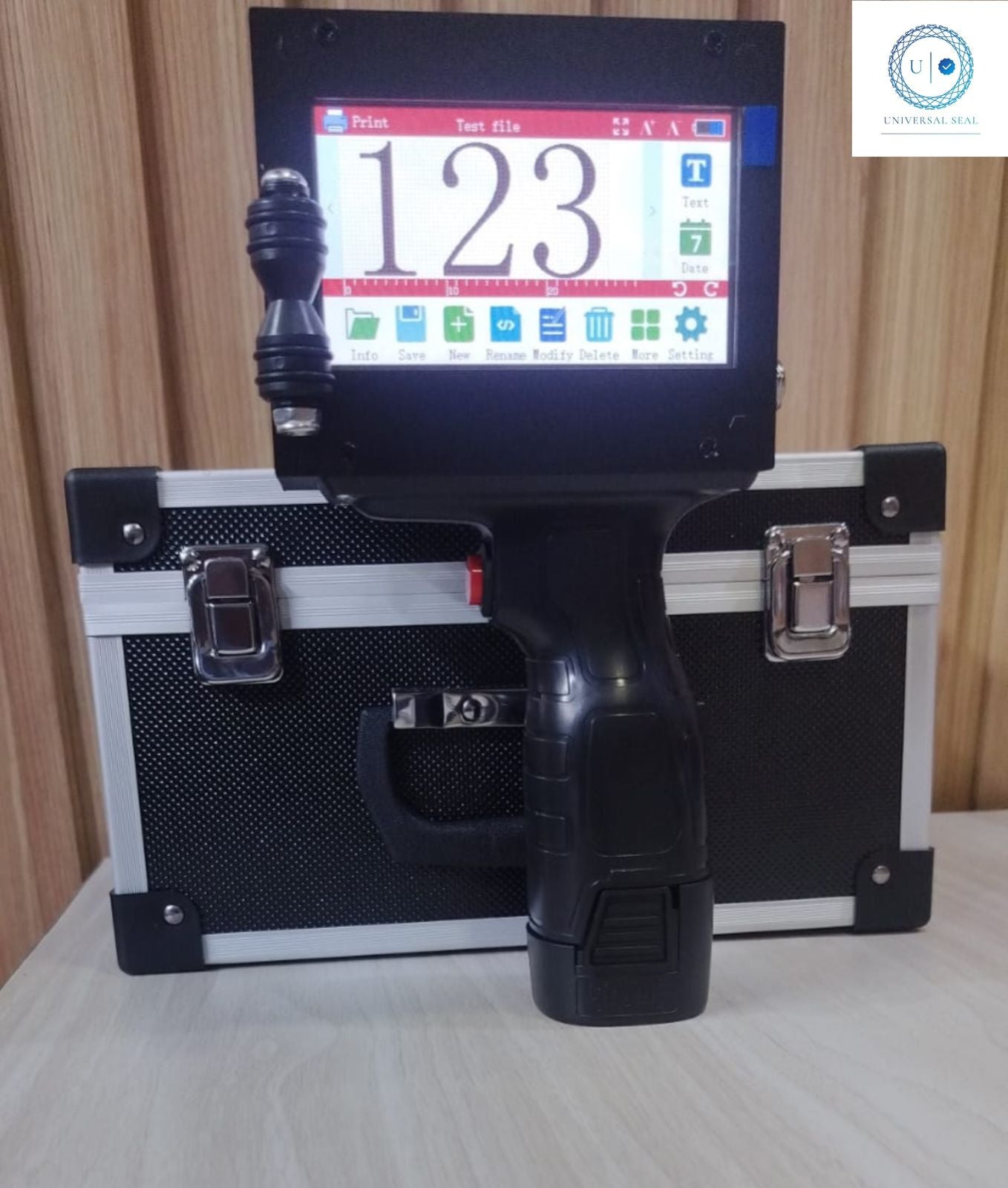 12.7mm Metal Body with Solvent Based Cartridge Handheld Inkjet Printer