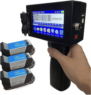 Handheld 25.4 mm Thermal Inkjet Printer with Solvent Based Cartridge