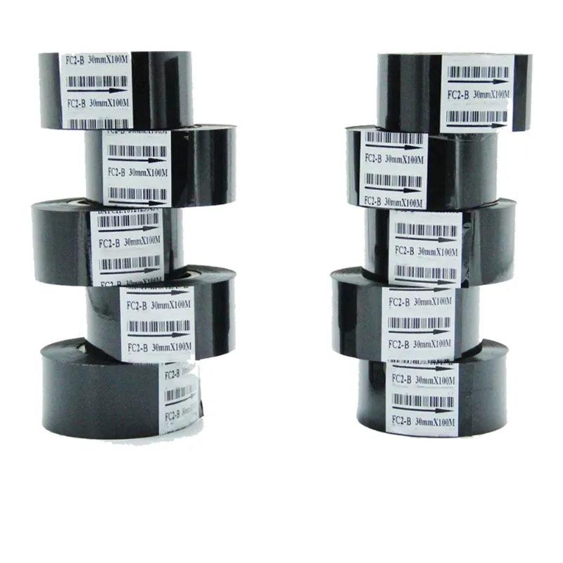 Ribbon 10 pcs for Manual Batch Coding Machine, 30 mm x 100 metres