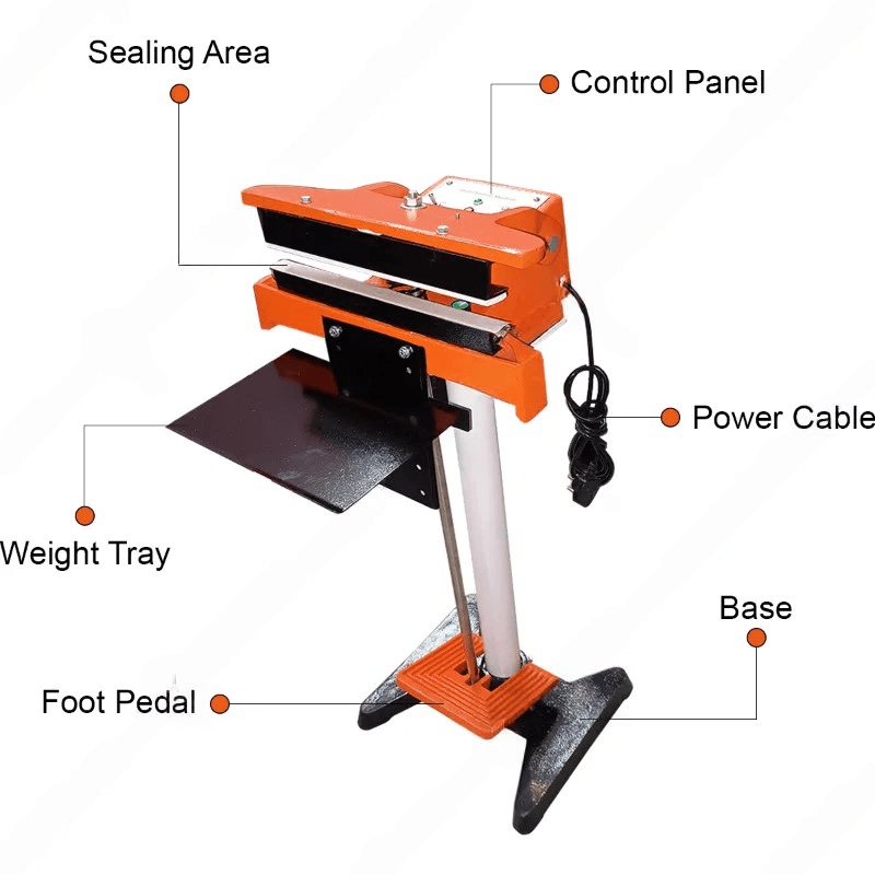 12 Inch Foot Sealing Machine, 300 W