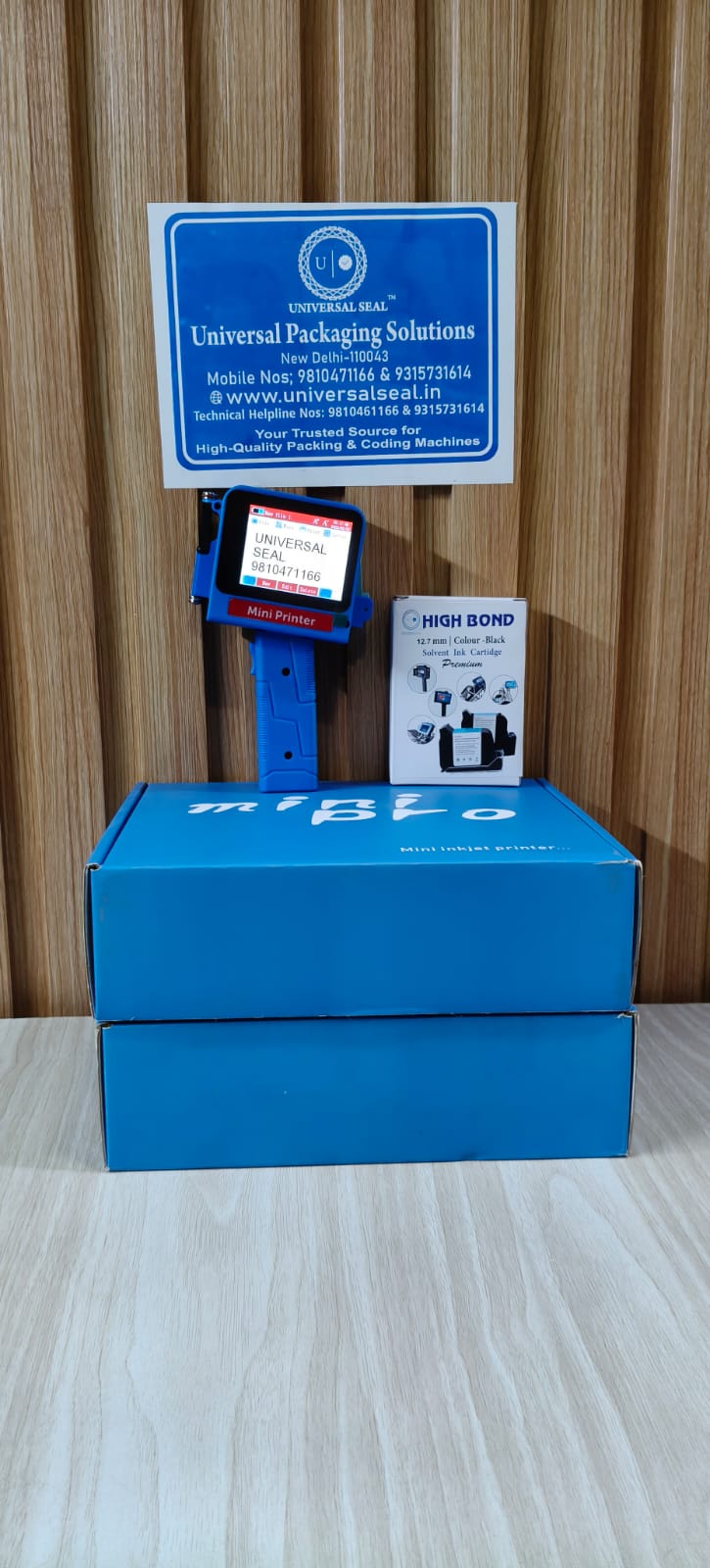 Universal Seal Handy 12.7mm 2 in 1 Mini Pro Handheld Inkjet Printer Without Cartridge, Light Weighted for All Surfaces