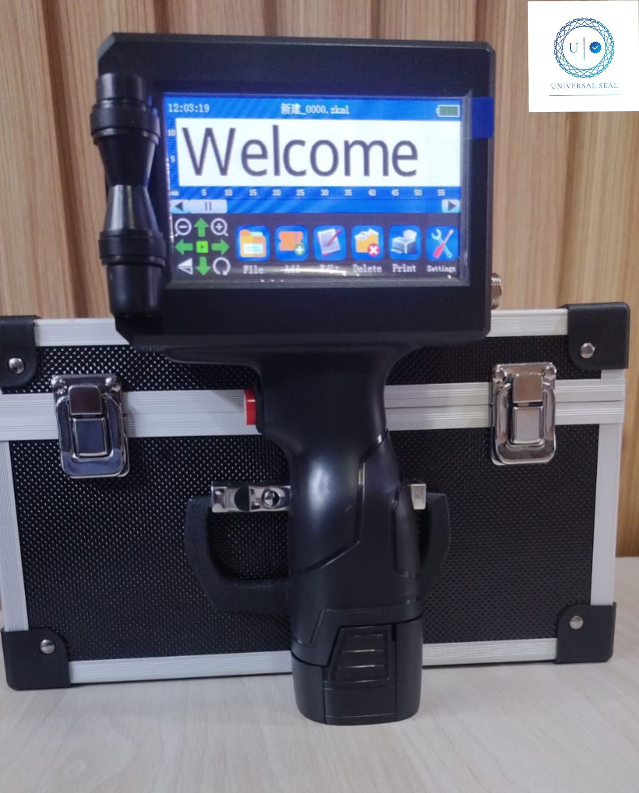 12.7mm Metal Body with Solvent Based Cartridge Handheld Inkjet Printer