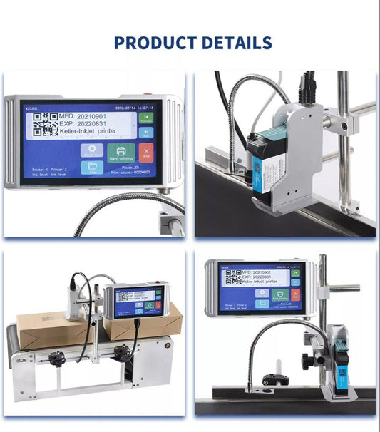 Online Inkjet TIJ Printer 7 inch/17.78cm Display Screen