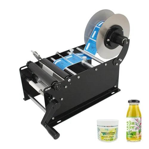 Manual Round Bottle Labeling Machine 20~120 mm
