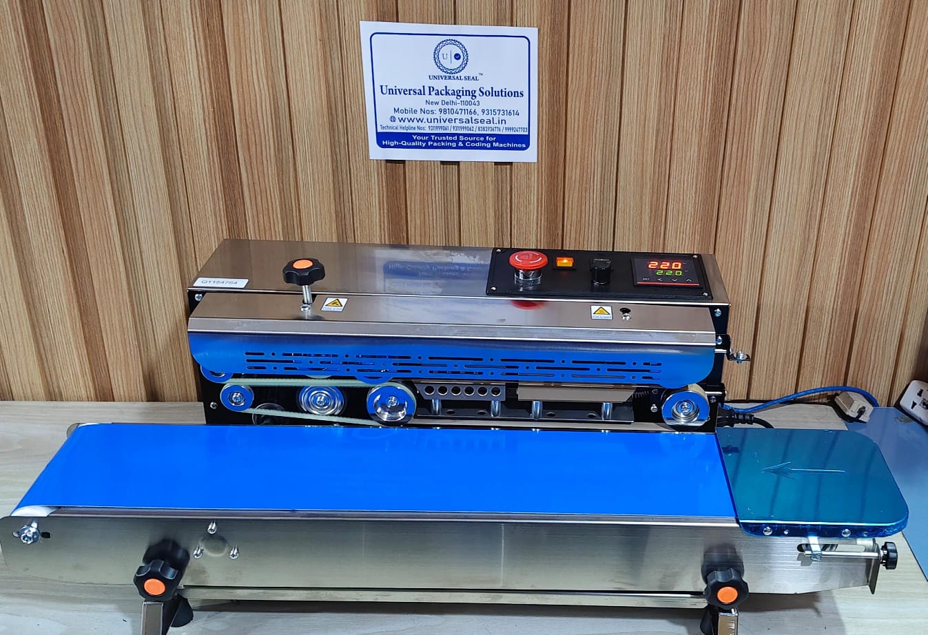 Stainless Steel Digital Panel Continuous Band Sealer Machine