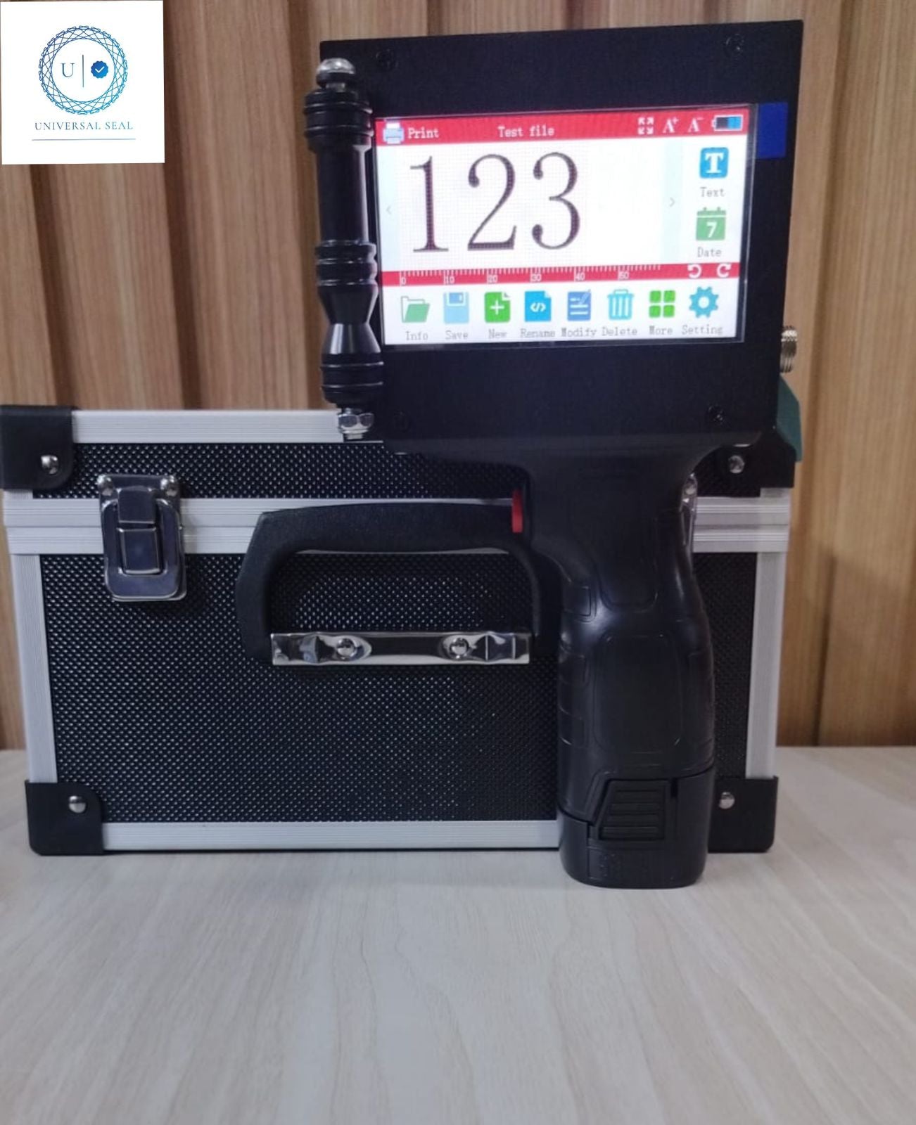 25.4mm Metal Body without Cartridge Handheld Inkjet Printer for MRP, Date, Batch Coding