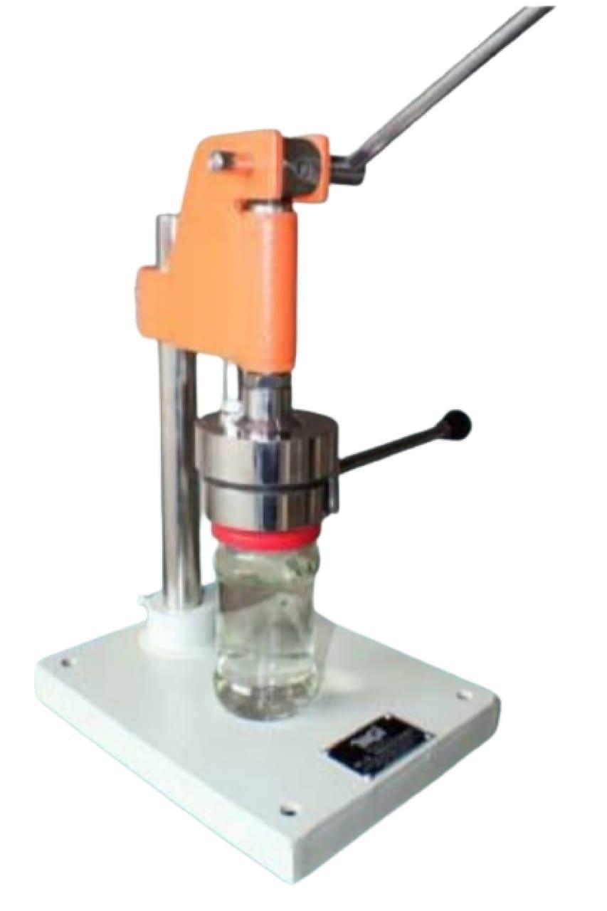 90 mm Manual Lug Cap Sealing Machine For Sealing Metal Caps