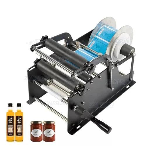 Manual Round Bottle Labeling Machine 20~120 mm