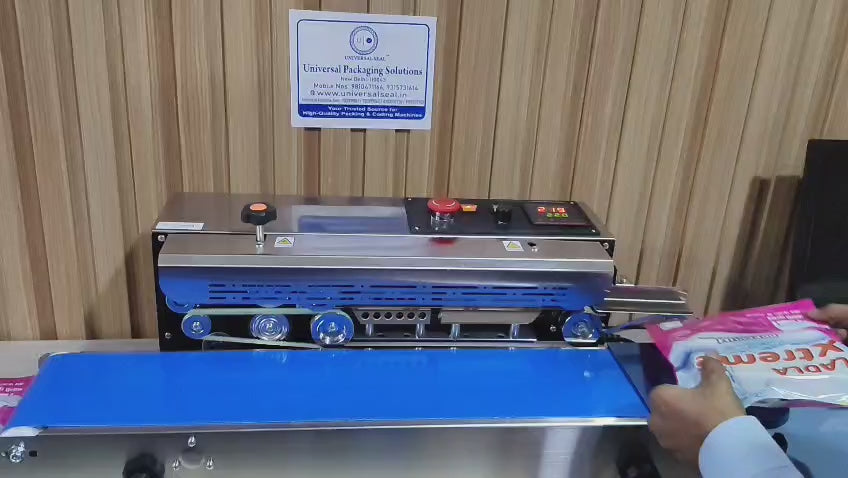 FR900 Horizontal Band Sealer Machine For Chips Packet/Pouch Sealing