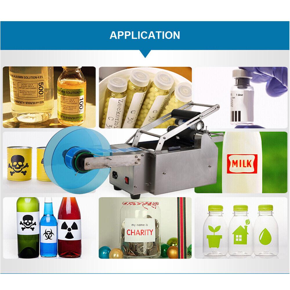 Round Bottle Label Machine 120W, 50pcs per mins