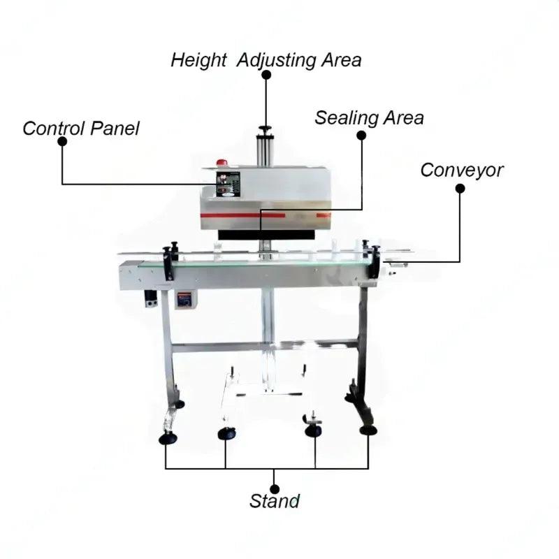 Commercial Automatic 20-120 mm Induction Cap Sealing Machine